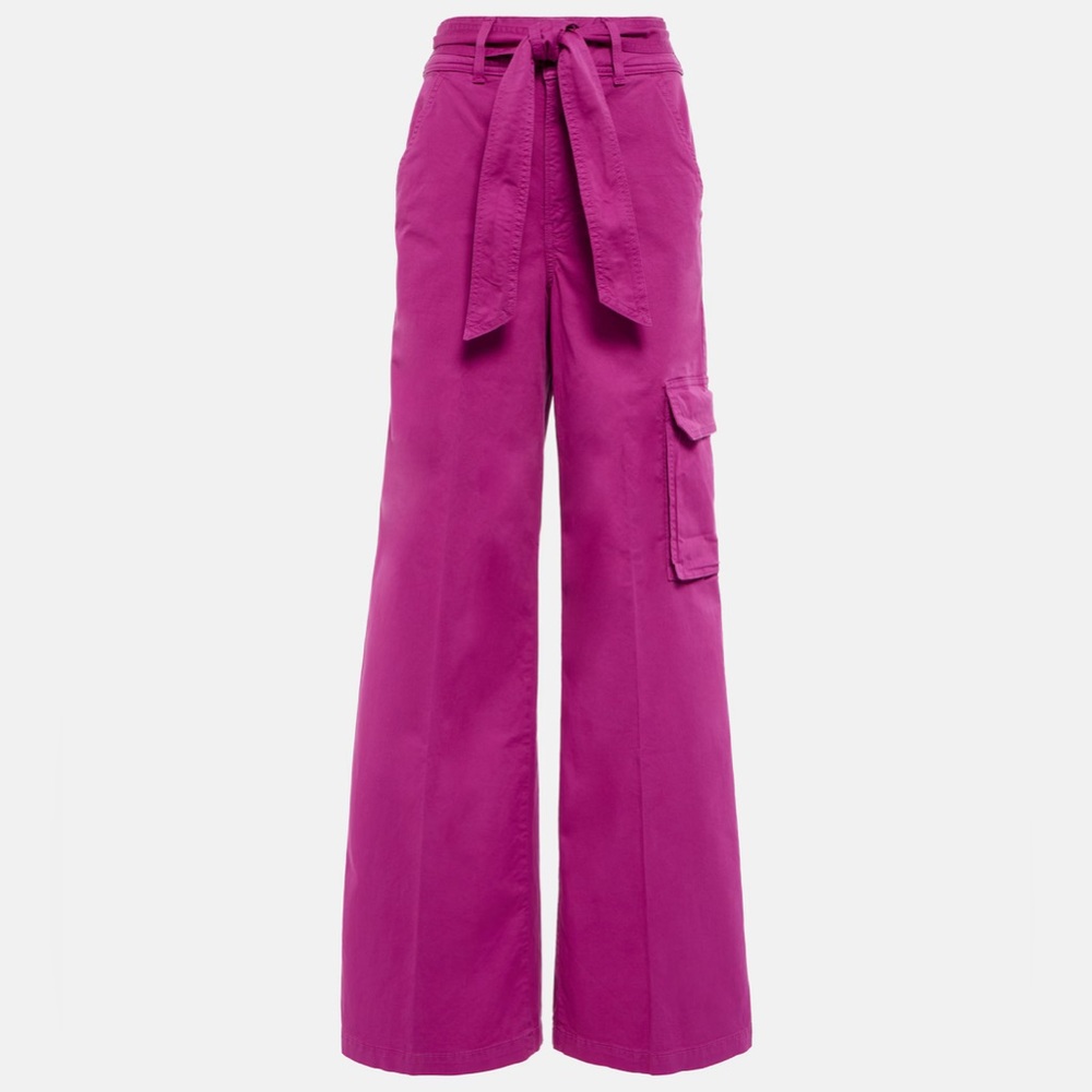 Veronica Beard Fuchsia Wide-Leg Pants